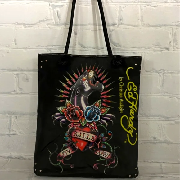 Ed Hardy Bags Ed Hardy Shouldertote Bag Poshmark